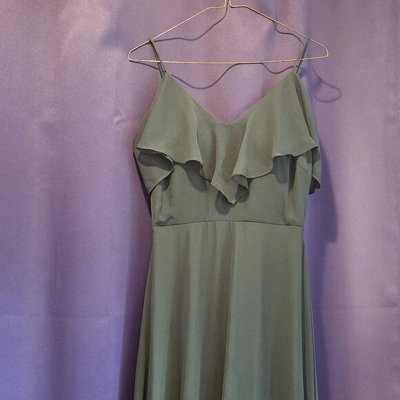 BIRDY GREY FOREST GREEN BRIDESMAID STRAPPY DRESS - Picture 2 of 7